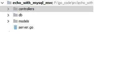 Simple MVC Example Using Golang Echo and MySQL, go echo with mvc
